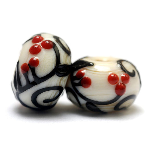 10204901 - Seven Tranquility Vines Opaque Rondelle Beads