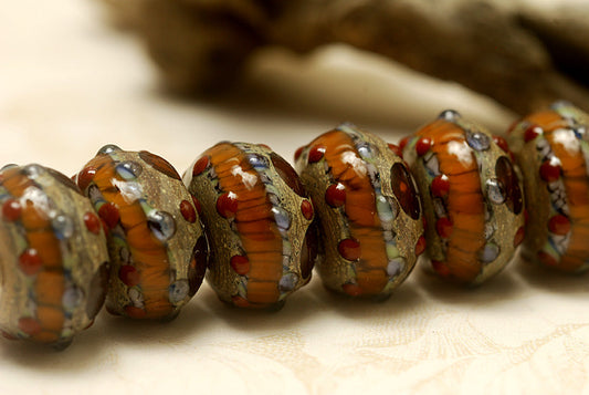 10305001 - Seven Pepper Spice Rondelle Beads