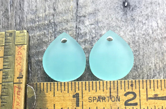 Medium Frosted Sea Acrylic Earring Components - Jewelry Making Blanks - CB&CO