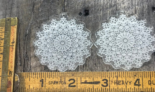 Engraved Jewelry Making Supplies - Earring Acrylic Pair - Blanks - CB&CO