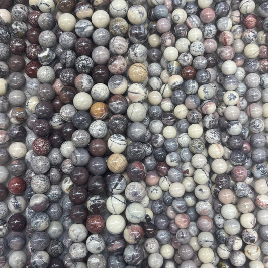 Porcelain Jasper Round 6mm 8mm