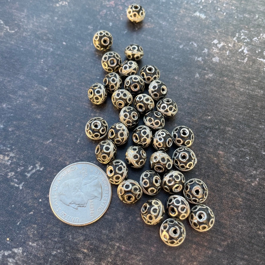 Berber Silver Eye Beads, Morocco - Rita Okrent Collection (NP003)
