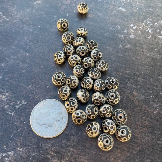 Group of 4 Berber Silver Eye Beads, Morocco - Rita Okrent Collection (NP003)