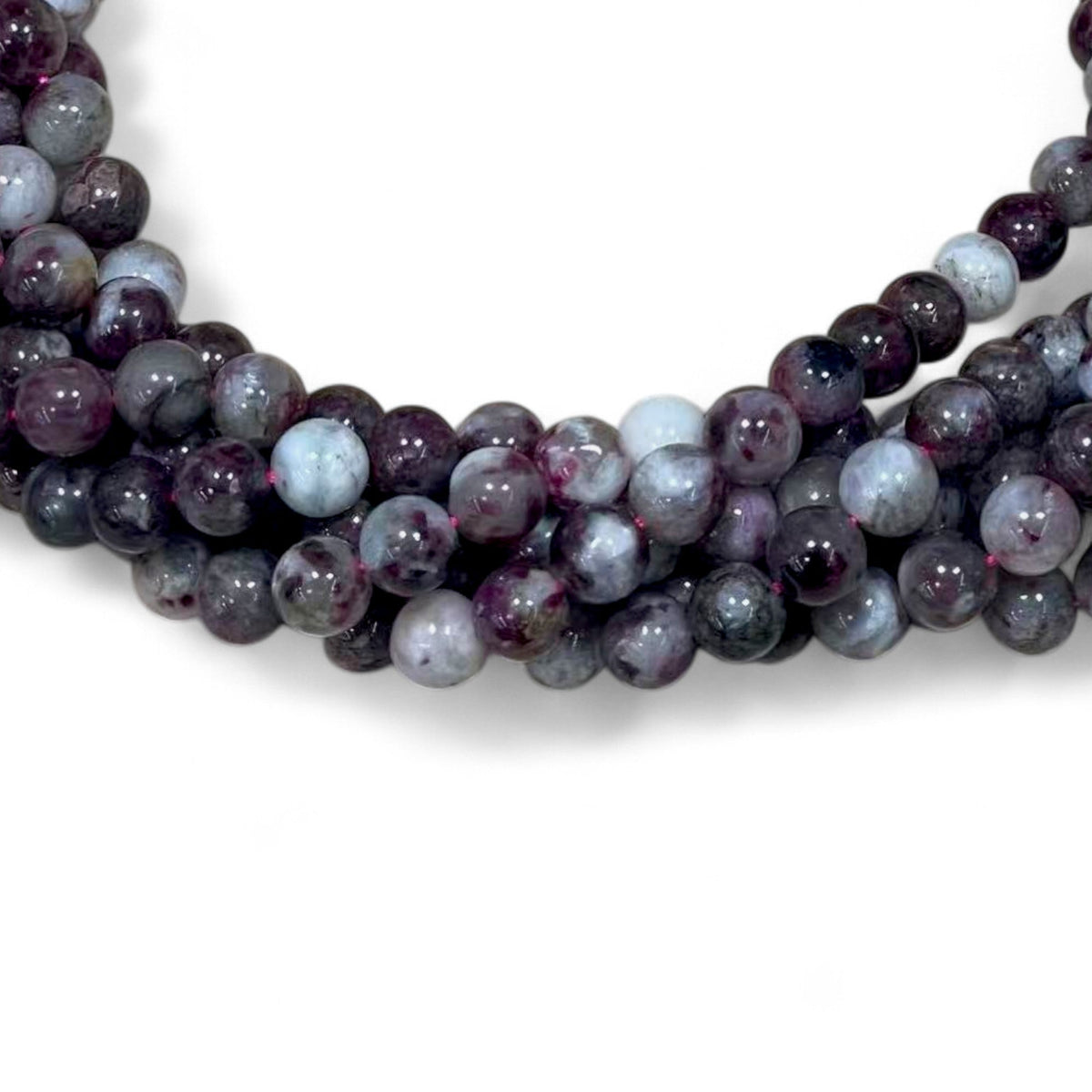 Plum Blossom Tourmaline Round