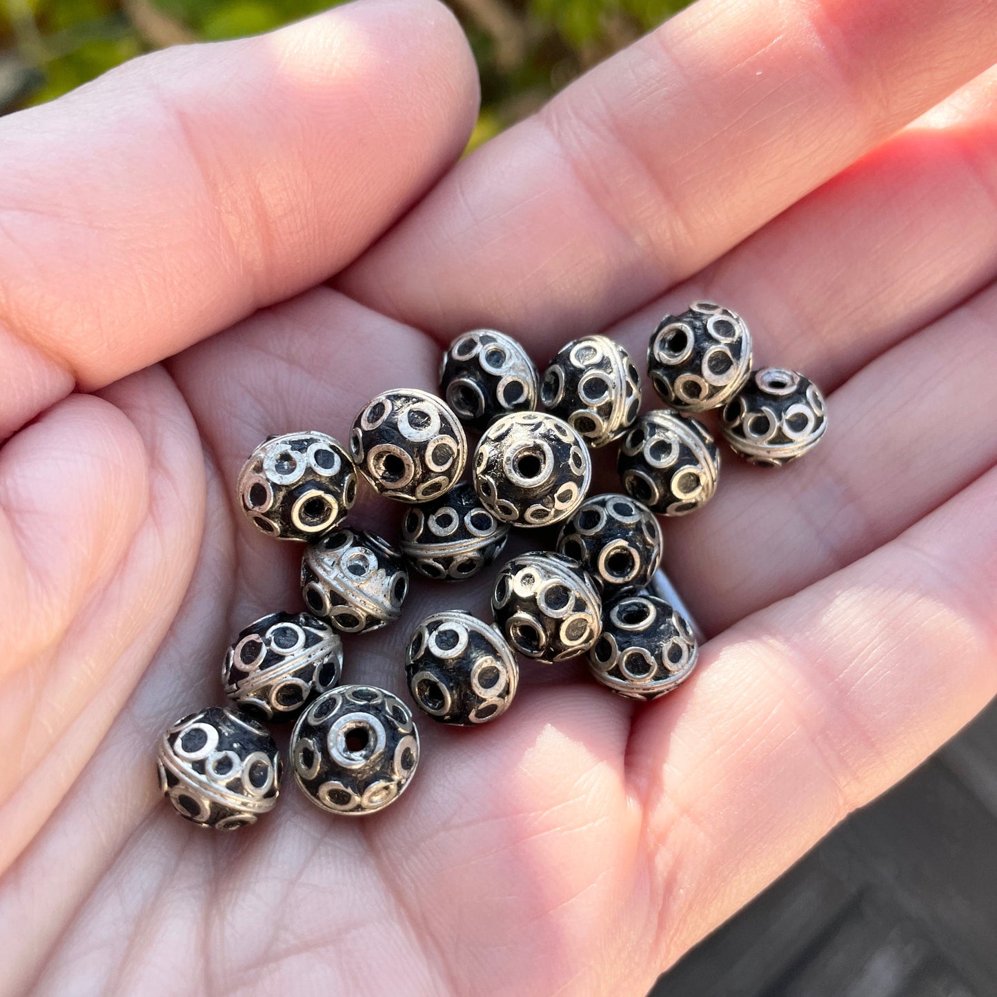 Berber Silver Eye Beads, Morocco - Rita Okrent Collection (NP003)