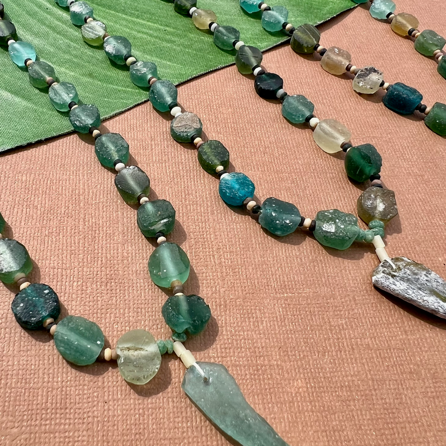 Roman Glass Small 6 to 12mm Coin Bead Strands