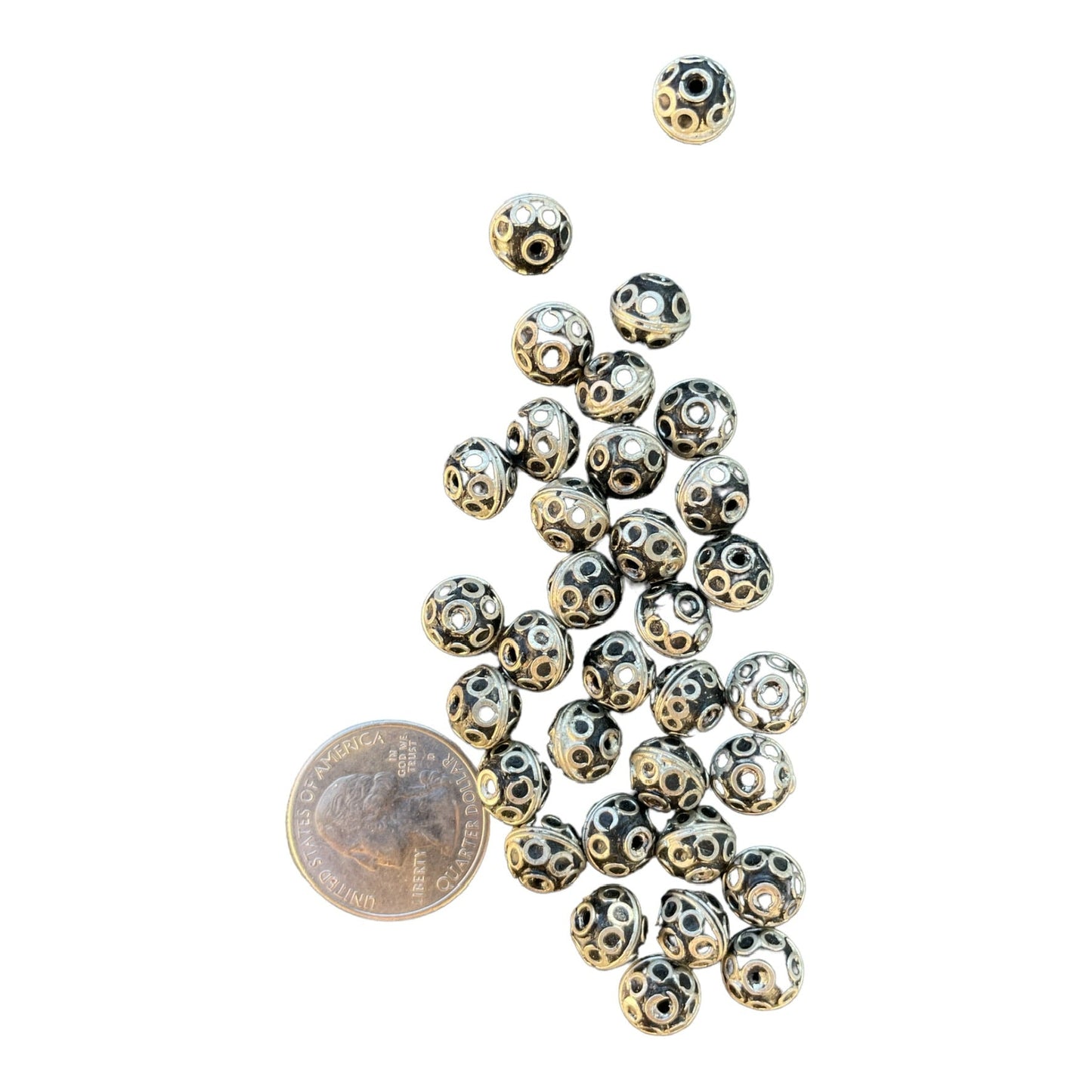 Berber Silver Eye Beads, Morocco - Rita Okrent Collection (NP003)