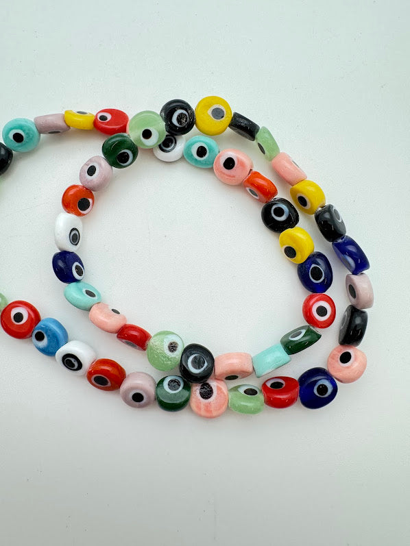 Lampwork Glass Lentil 10mm