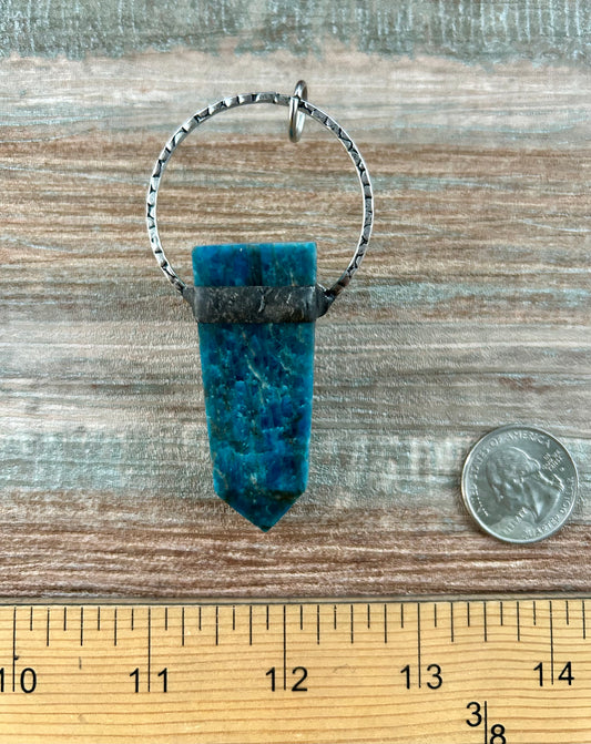 Apatite Stone with Vintage Glass Cabachons ~ One of a Kind!