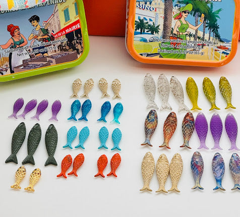 Fish Drop 48mm Lustrous Gold