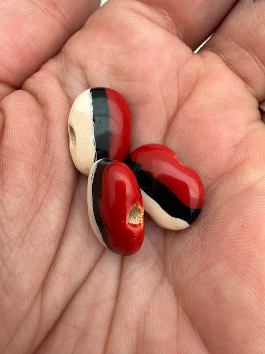 Kazuri Bead 10mm x 15mm Shale - Multicolor