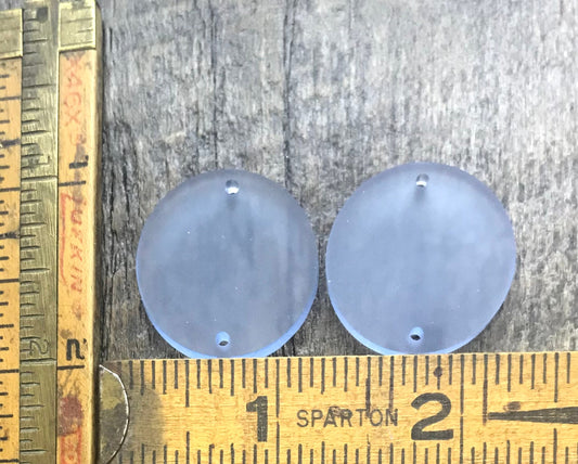 Light Blue Earring Components Pair - Lightweight Blanks - Jewelry Makers - CB&CO