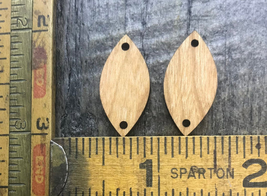 Ash Hardwood Earring Component Pair - CB&CO