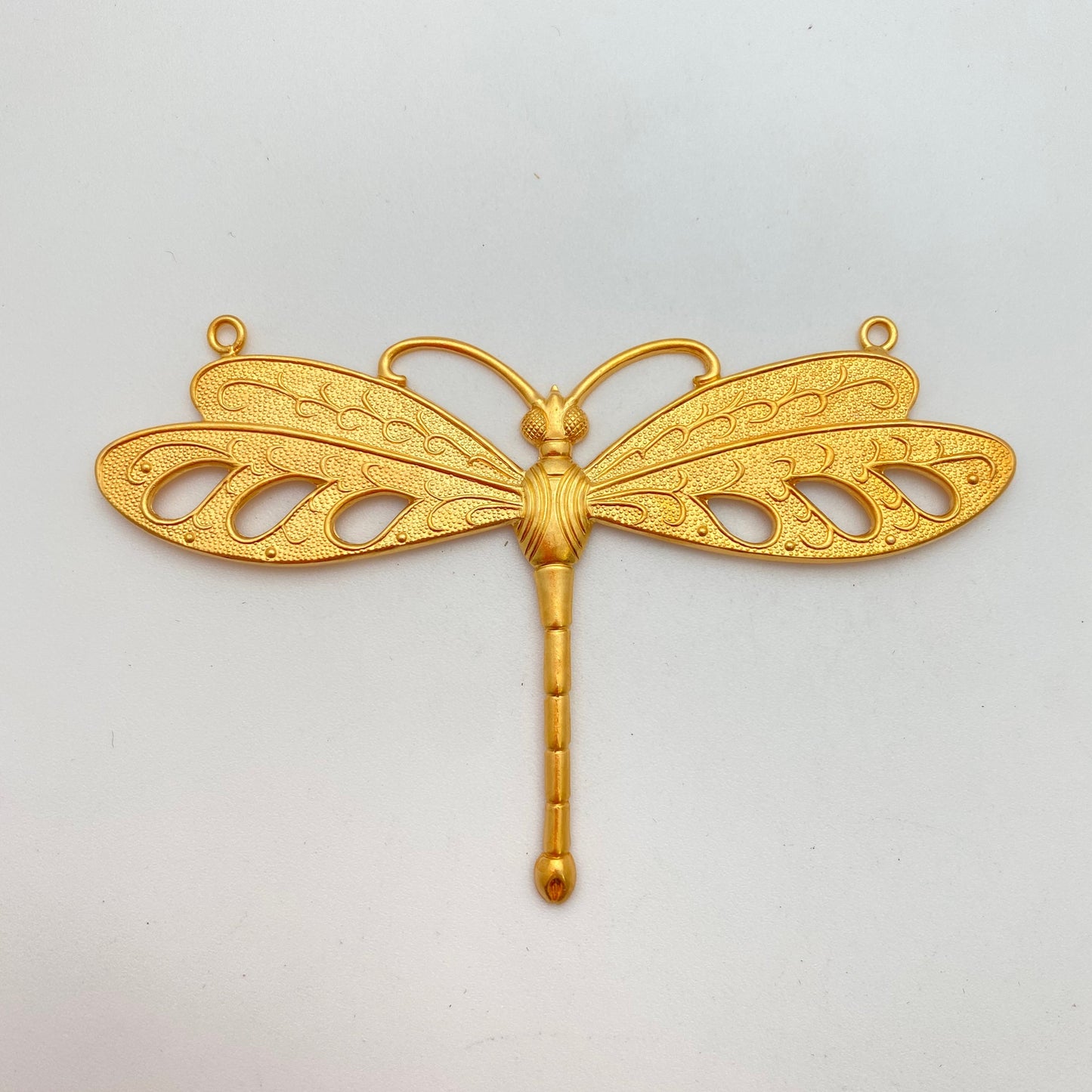 Vintage Metal Dragonfly 3.25” Gold