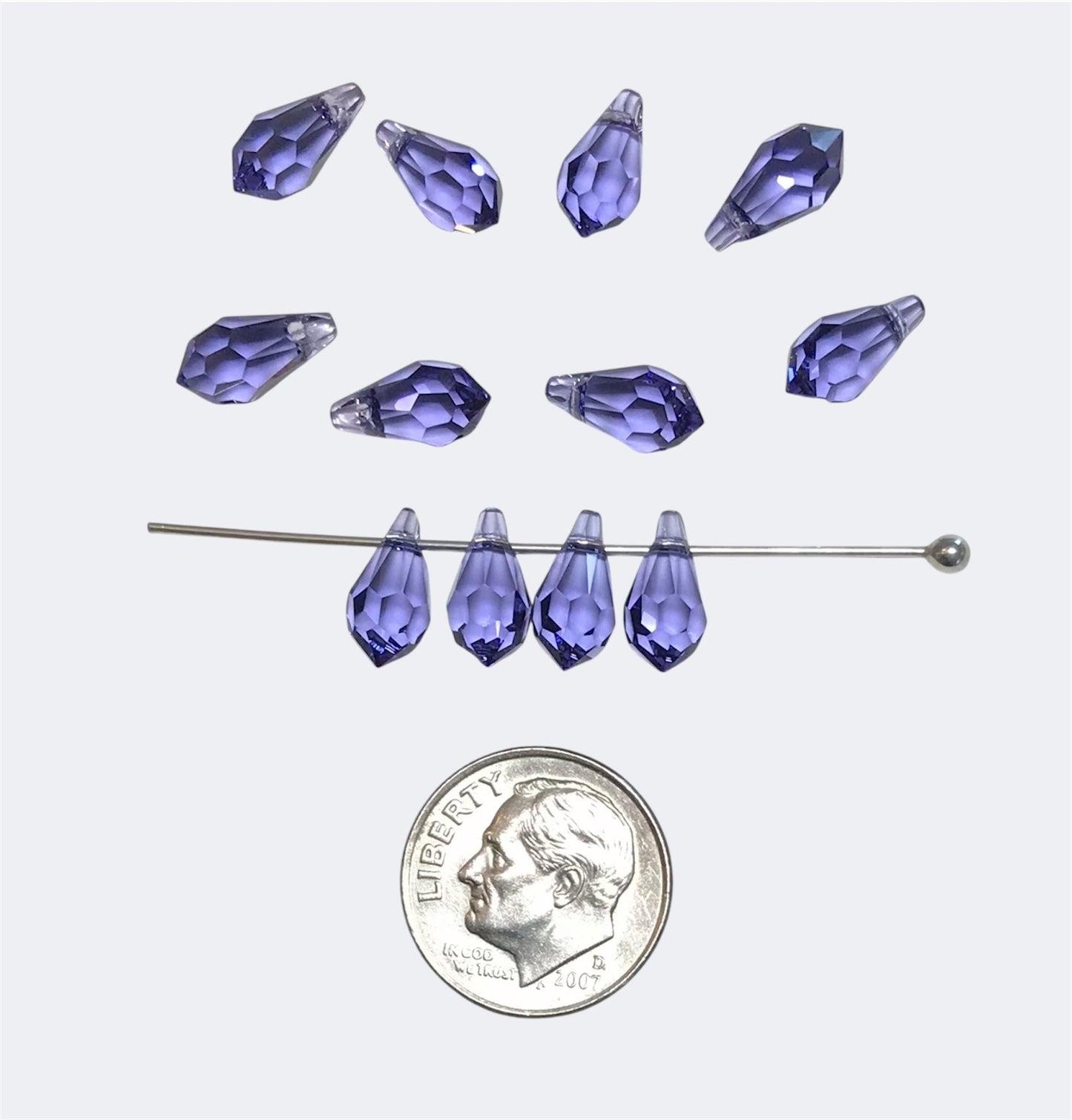 Swarovski Crystal Beads/Pendants - Article 6000 - 11x5.5mm – Tanzanite