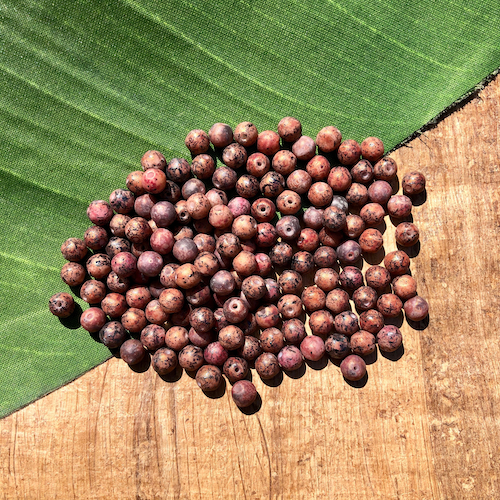 Picasso Dark Pink Mix 6mm Round Beads - 100 Pieces