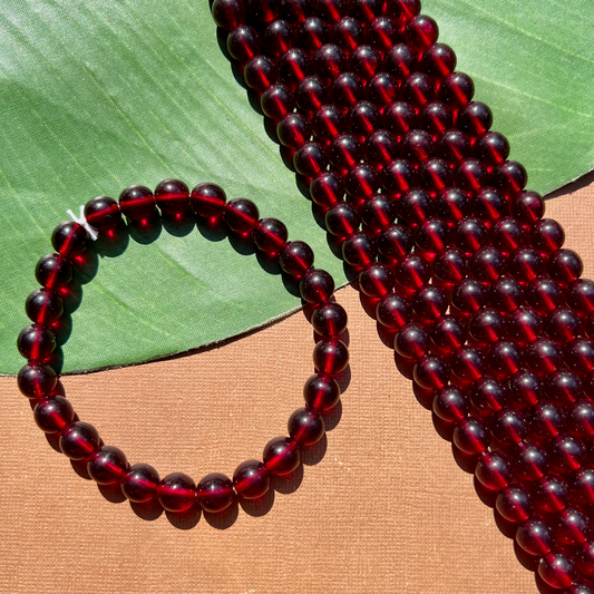 Red 10mm Round - 25 Pieces