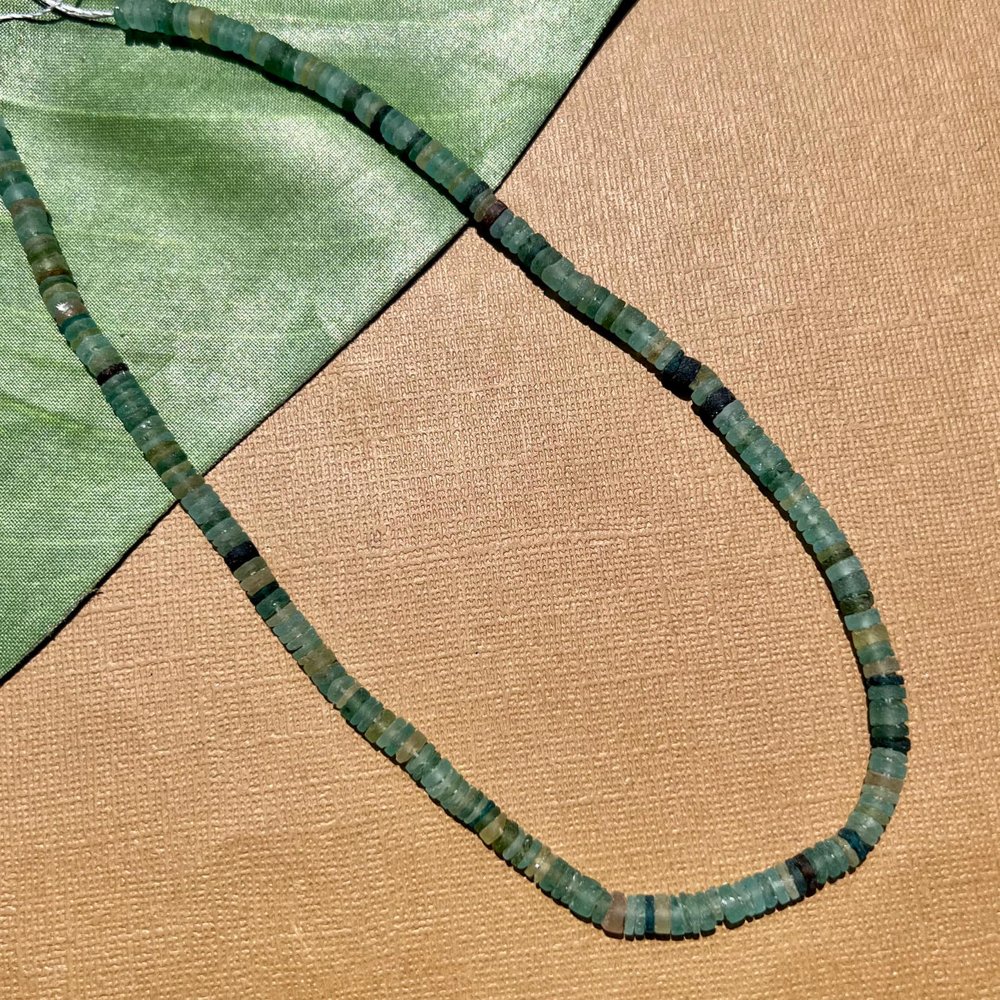 Roman Glass Small Cylinder 4mm & 6mm Bead Strands