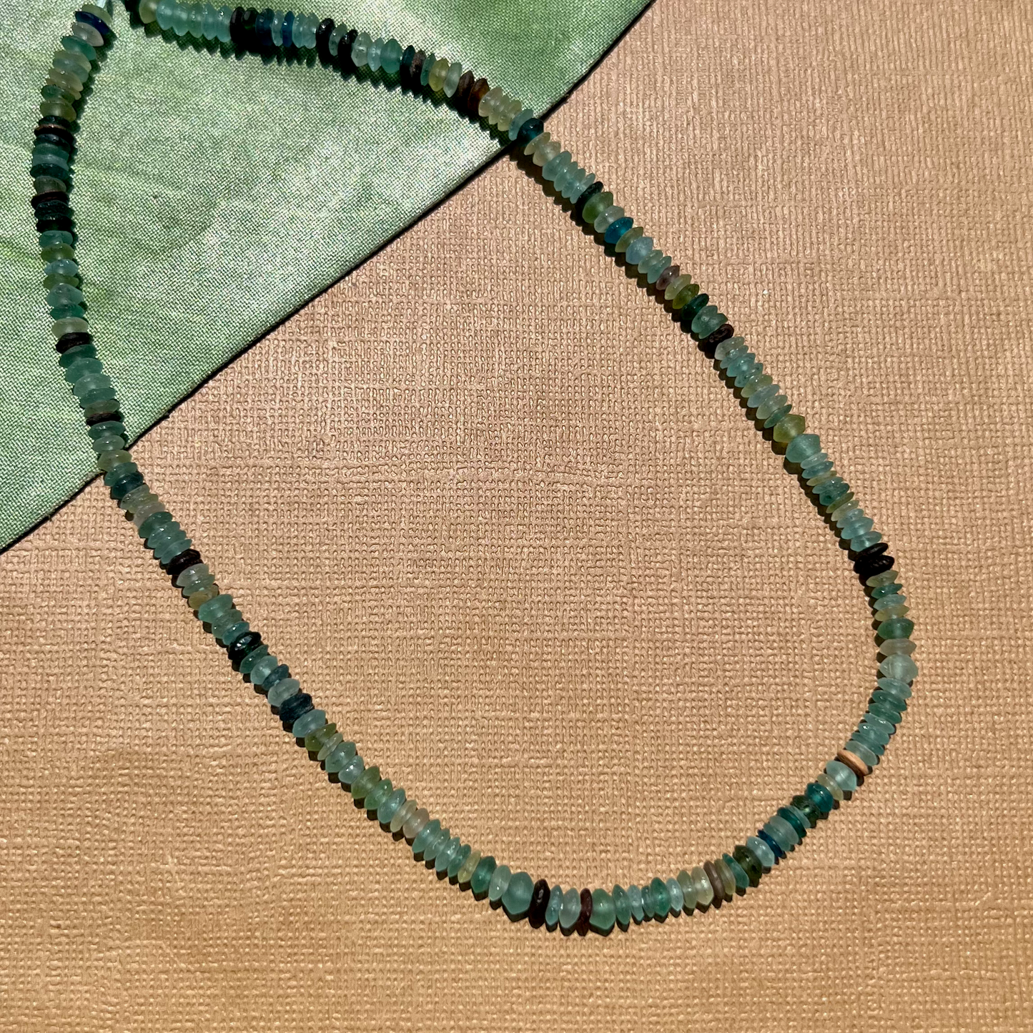 Roman Glass Small Saucer 4mm & 6mm Bead Strands