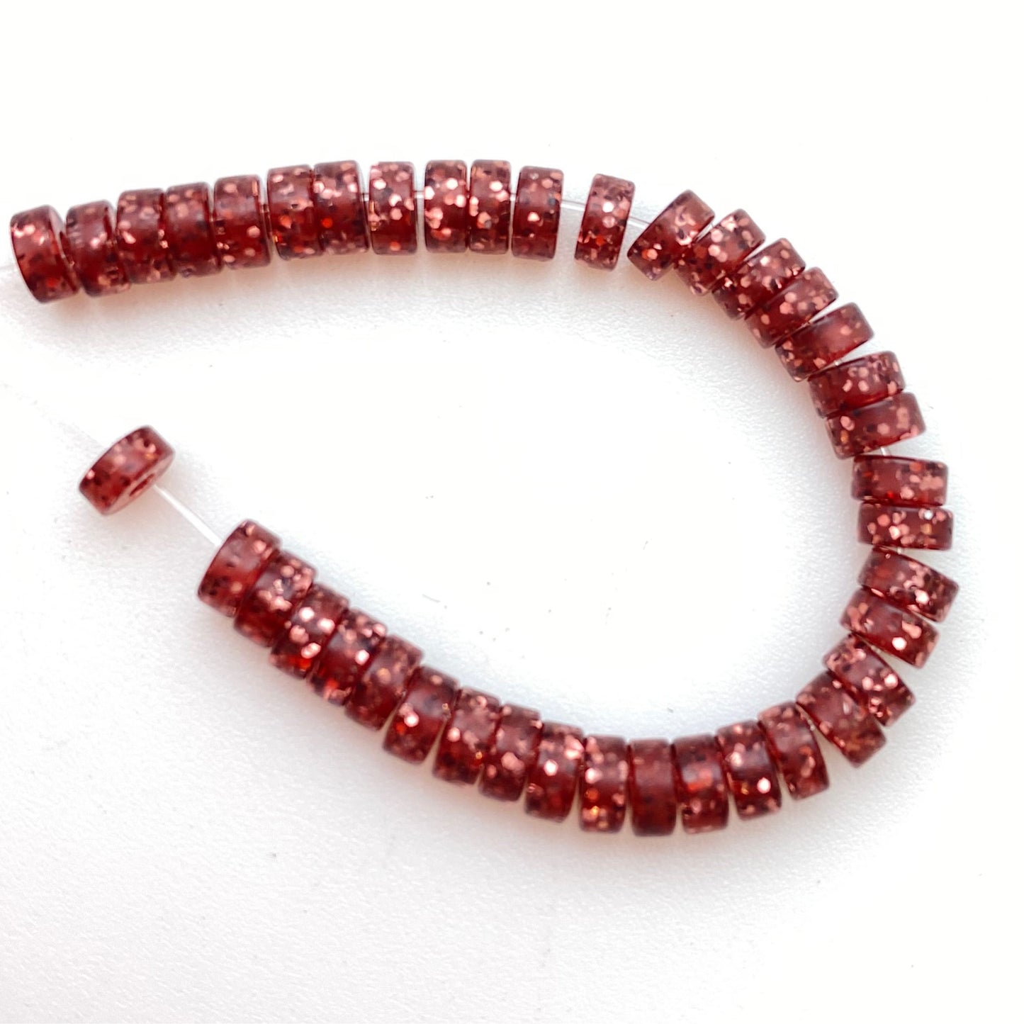 Glitter Rondelle 4mm Polpo