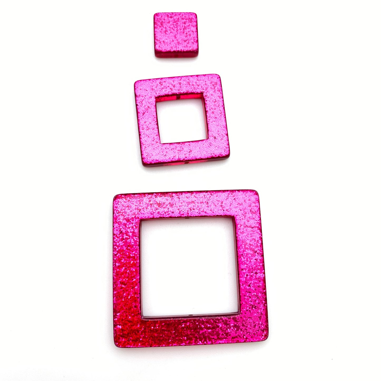 Glitter Square Set 50mm Magenta
