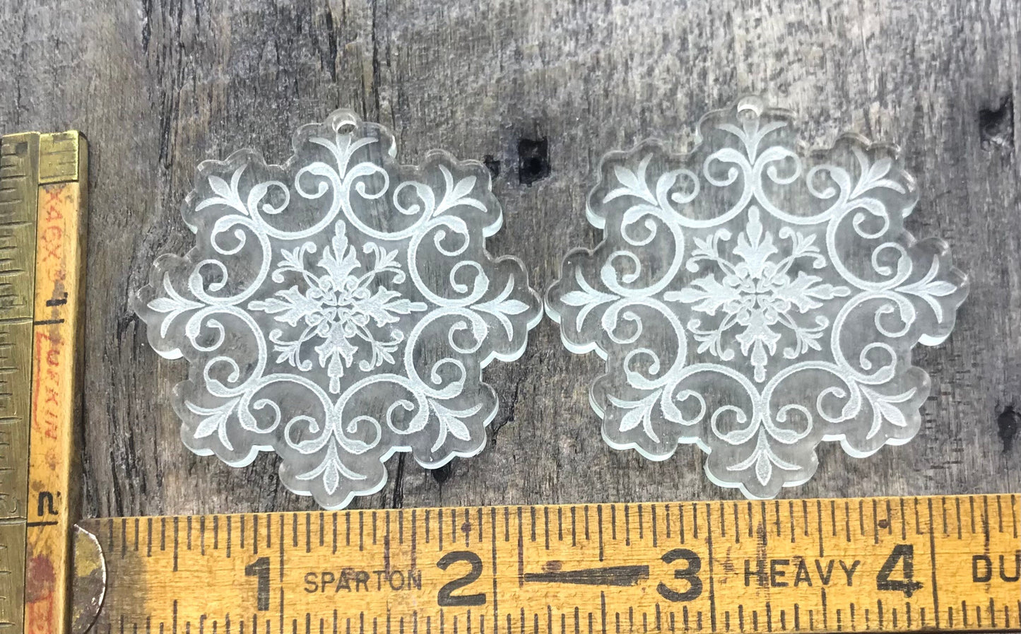 Engraved Clear Acrylic Earring Components - Jewelry Making Blanks - Lightweight - CB&CO