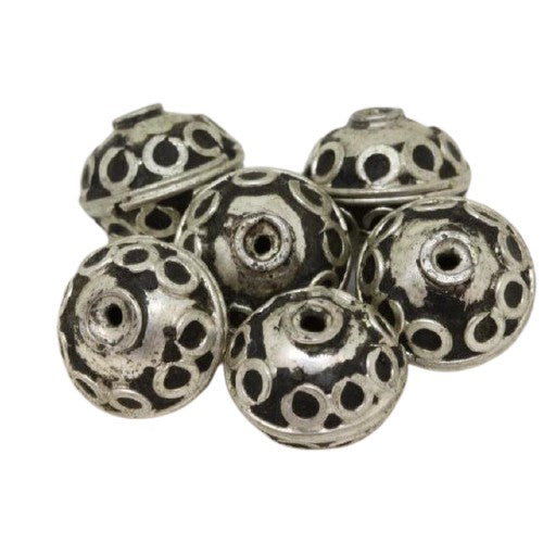Berber Silver Eye Beads, Morocco - Rita Okrent Collection (NP003)