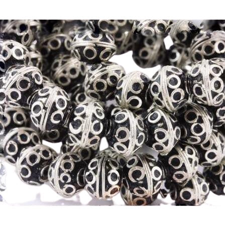 Berber Silver Eye Beads, Morocco - Rita Okrent Collection (NP003)