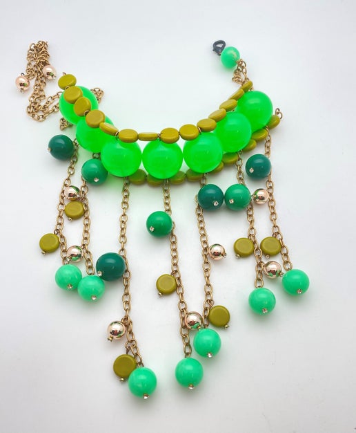 Round 25mm Neon Green