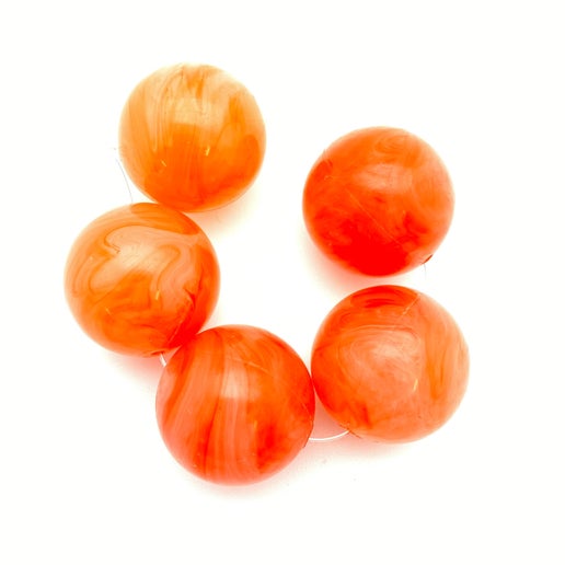 Round 22mm Orange Sherbet