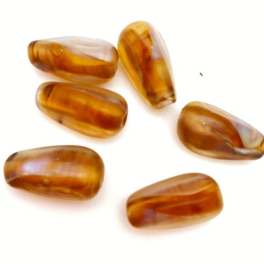 Drop 3 sided 20mm Mexican Opal - YAYIN