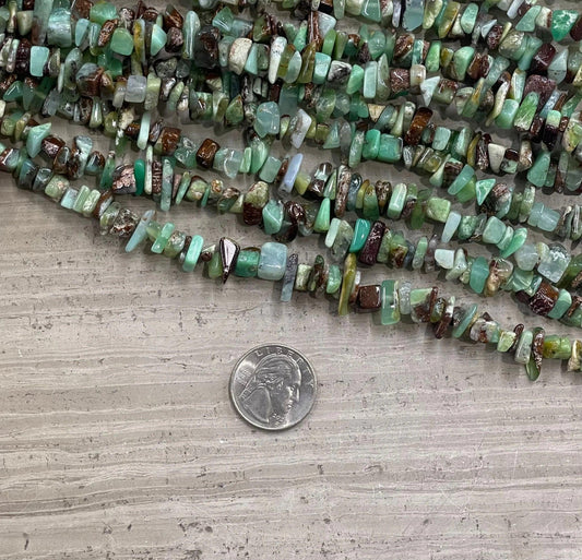 Chrysoprase Chips Strands