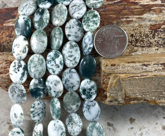 Dendritic Moss Tree Agate, Oval Shapes
