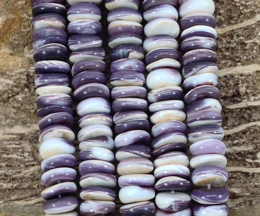 Wampum Quahog Shell Rondelle