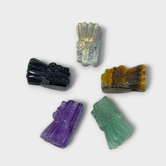 Mayan/Aztec Quetzalcoatl Dragon Head, Feathered Serpent Head, Bead Spacer, flying reptile