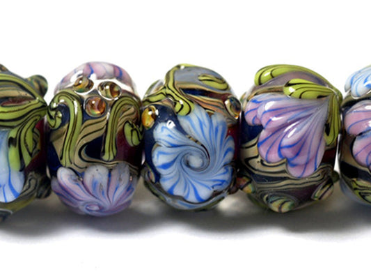 10108301 - Seven Grace's Garden Rondelle Beads