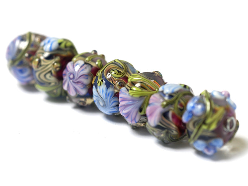 10108301 - Seven Grace's Garden Rondelle Beads