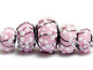 10110011 - Five Cherry Blossom Graduated Rondelle Beads