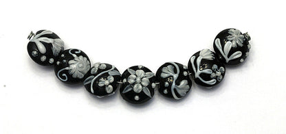 10204202 - Seven Midnight Garden Lentil Beads