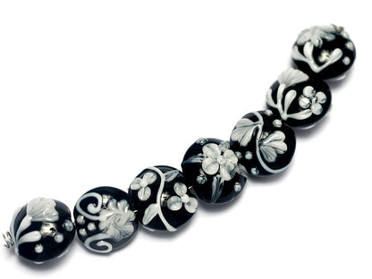 10204202 - Seven Midnight Garden Lentil Beads