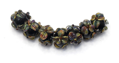 10204301 - Seven Floral Whisper Rondelle Beads