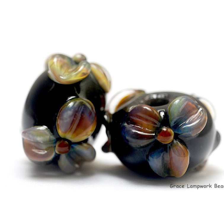 10204301 - Seven Floral Whisper Rondelle Beads