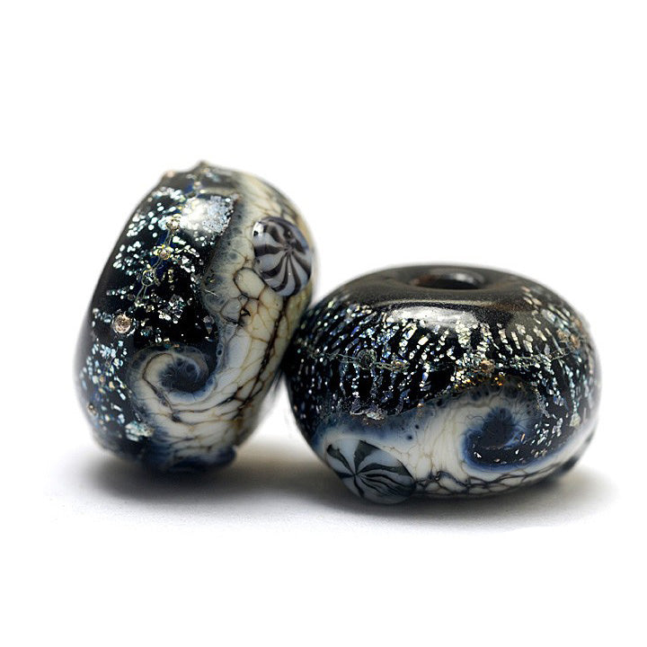 10204801 - Seven Sable Celestial Rondelle Beads