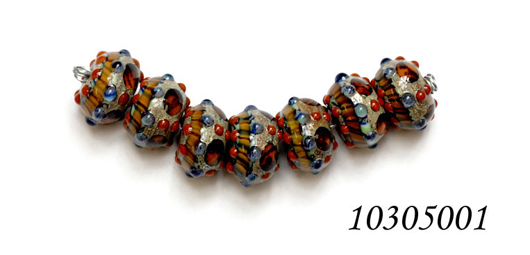 10305001 - Seven Pepper Spice Rondelle Beads