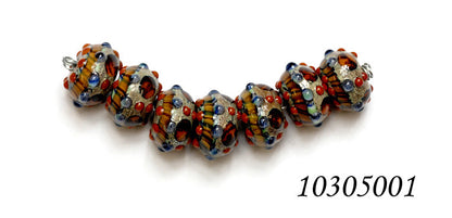 10305001 - Seven Pepper Spice Rondelle Beads