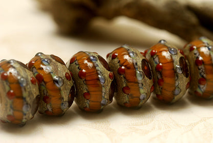 10305001 - Seven Pepper Spice Rondelle Beads