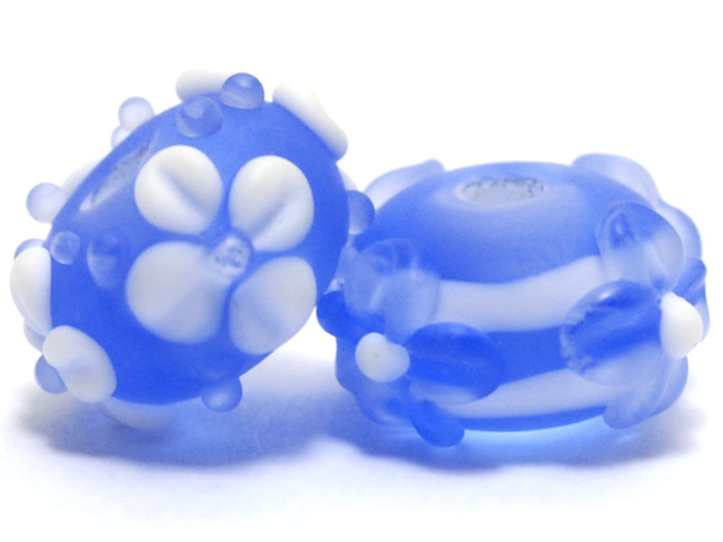 10402001 - Seven Little Boy Blue Rondelle Bead