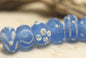 10402001 - Seven Little Boy Blue Rondelle Bead