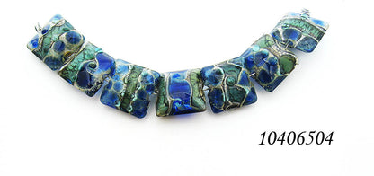 10406504 - Seven Deep Blue Ocean Pillow Beads