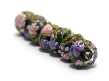 10407401 - Seven Hidden Garden Rondelle Beads